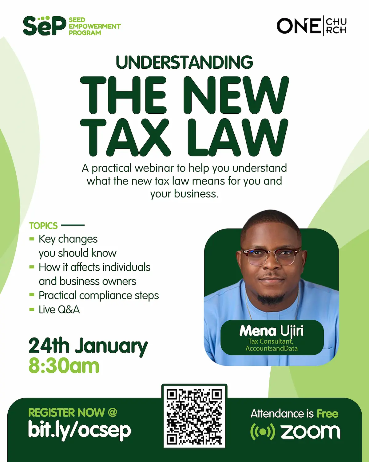 Understanding the New Tax Law - January webinar flyer