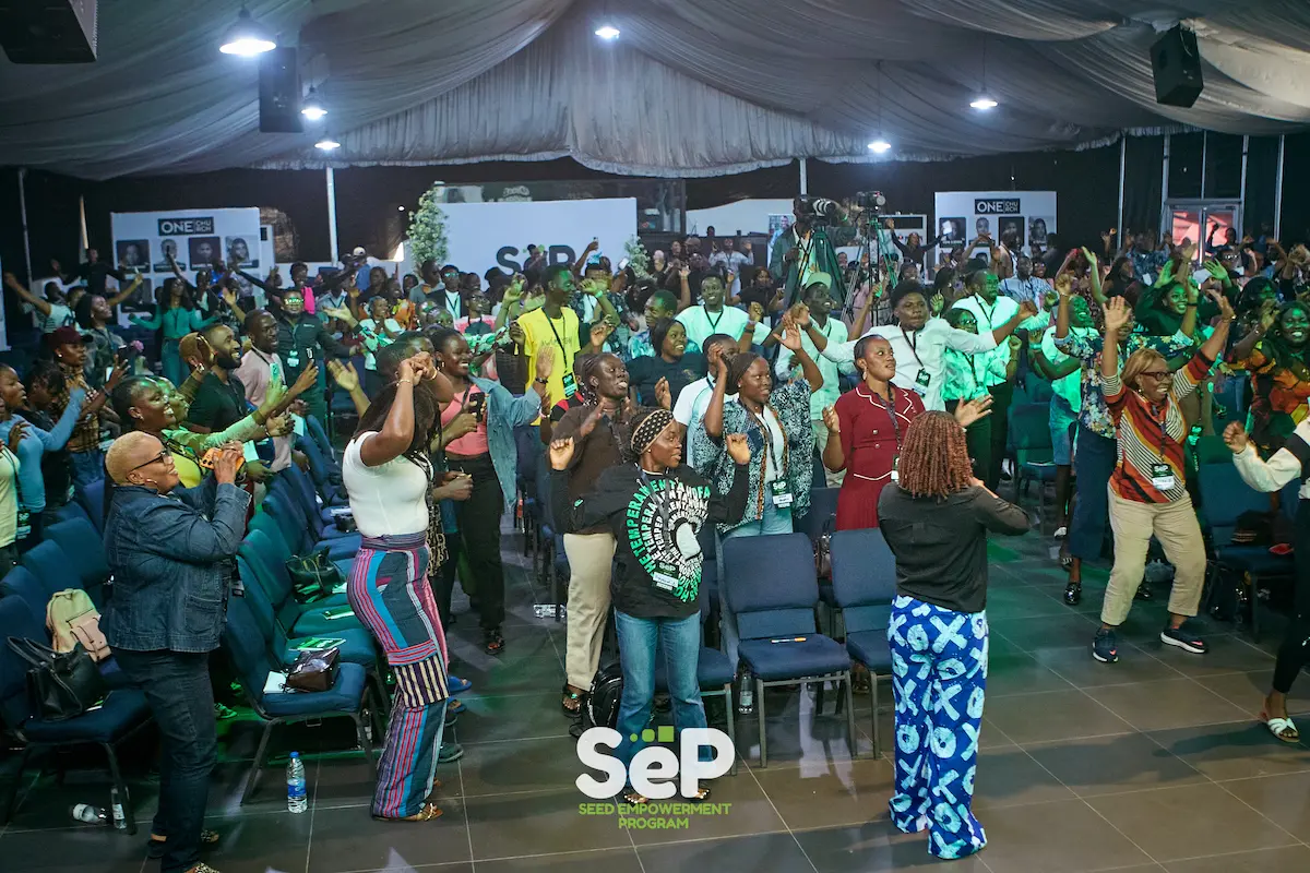 Audience during an interactive exercise session at SEP 2025
